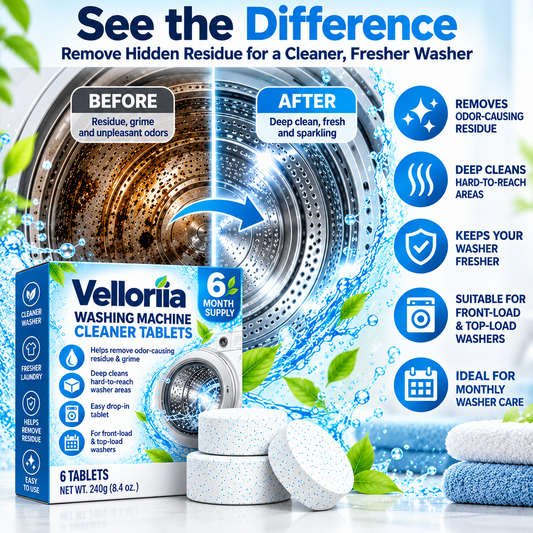 Velloriia® WASHING MACHINE CLEANER TABLETS