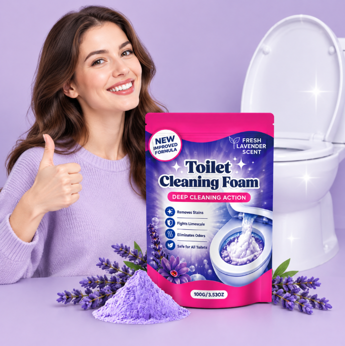 VELLORIIA® TOILET CLEANING FOAM POWDER — POUR IT IN, WATCH THE FOAM RISE &amp; GIVE YOUR TOILET BOWL THE DEEP-CLEANING RESET IT’S BEEN WAITING FOR
