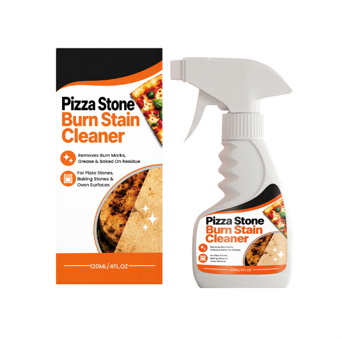 🍕 VELLORIIA® PIZZA STONE BURN STAIN CLEANER — BRING YOUR WELL-USED PIZZA STONE BACK FROM GREASE, DARK BURN MARKS &amp; STUBBORN BAKED-ON RESIDUE