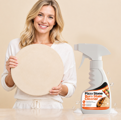 🍕 VELLORIIA® PIZZA STONE BURN STAIN CLEANER — BRING YOUR WELL-USED PIZZA STONE BACK FROM GREASE, DARK BURN MARKS &amp; STUBBORN BAKED-ON RESIDUE