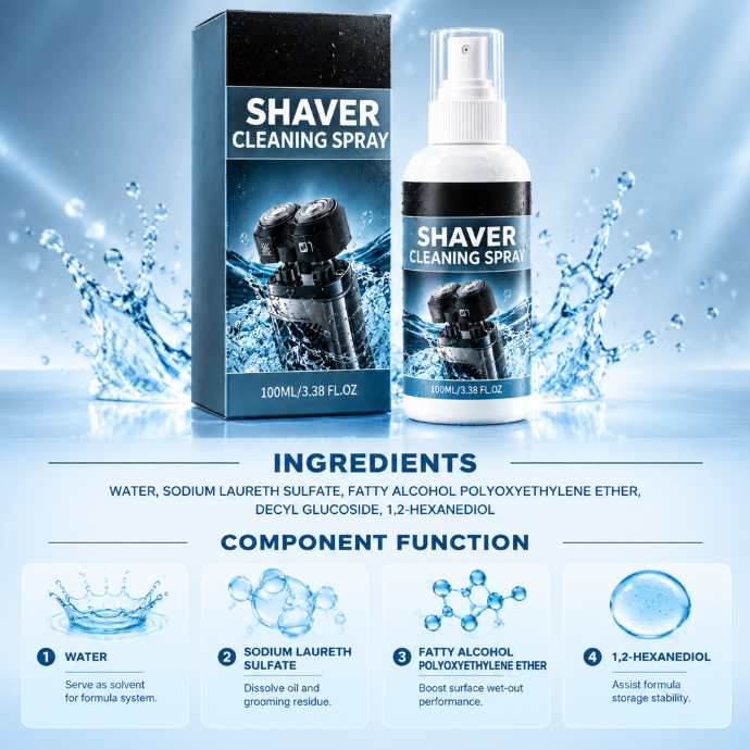 🪒 VELLORIIA® SHAVER CLEANING SPRAY — GIVE THE SHAVER THAT TOUCHES YOUR FACE EVERY MORNING THE CLEANING ROUTINE IT DESERVES