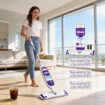 🏡 VELLORIIA® POWER MOP — SPRAY, SWEEP & REFRESH YOUR FLOORS IN MINUTES WITHOUT THE BUCKET, HEAVY MOP OR MESSY CLEANUP